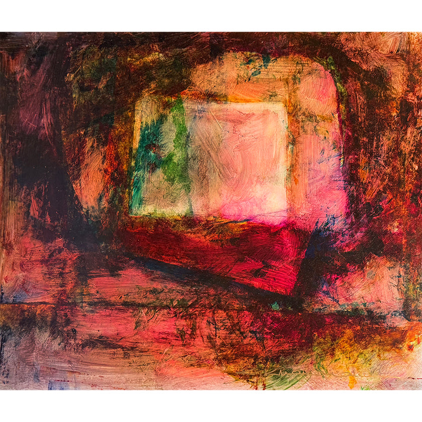 Kamran Khavarani Abstract Series Original Oil on Paper by artist